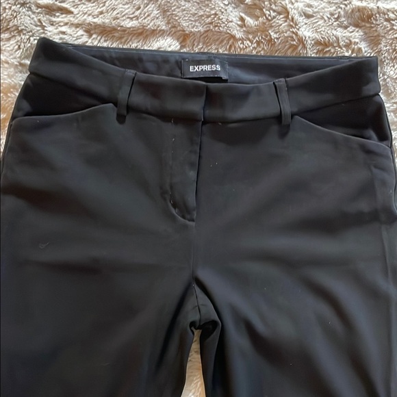 Express Women's Black Skinny mid rise  stretch dress Pants - Picture 2 of 5